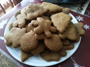 my Gingerbread cookies for the dessert